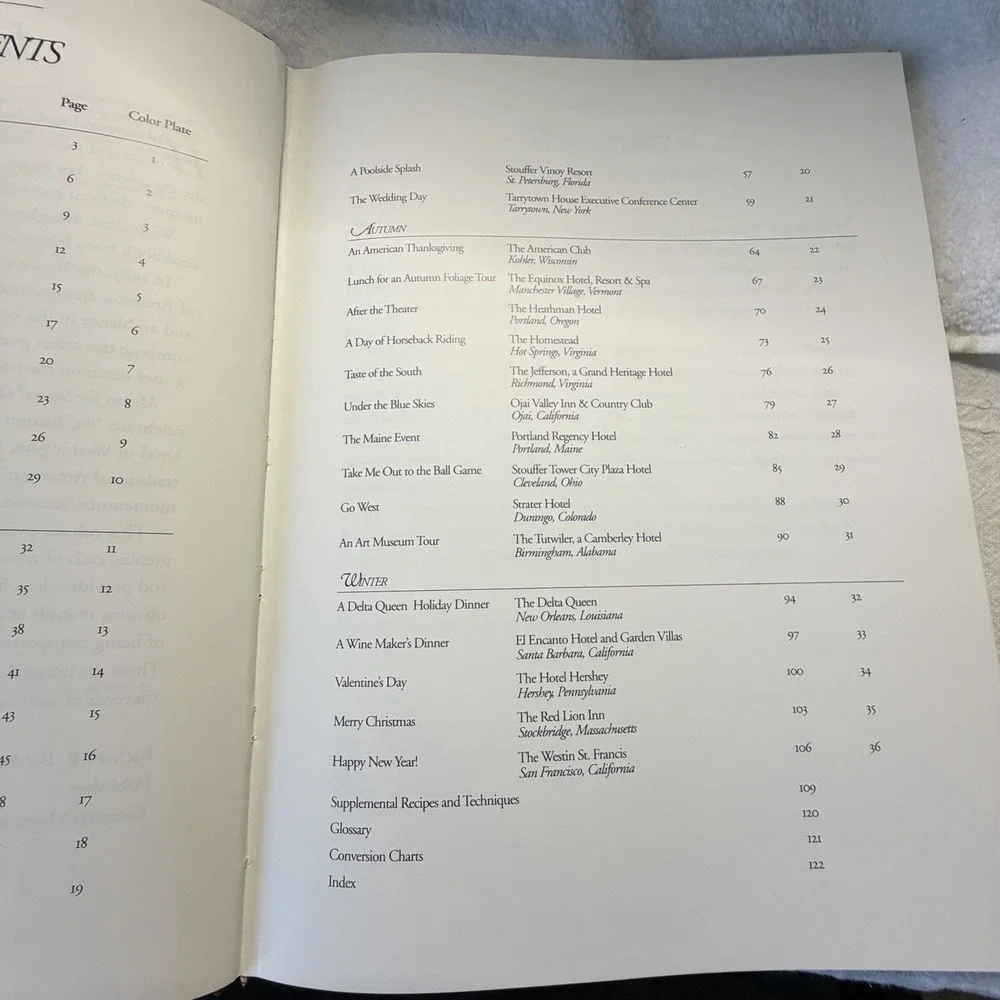 Menus for Special Occasions from Historic Hotels of America by National Trust...